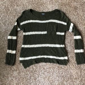 Striped sweater with pocket